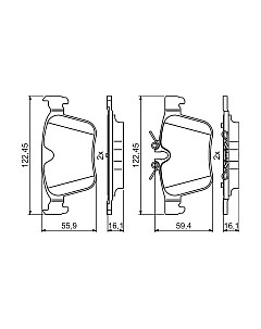 Тормозные колодки Bosch