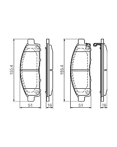 Тормозные колодки Bosch