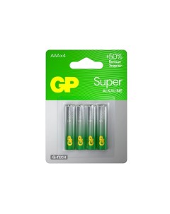 Батарейки GP Super Alkaline АAA (LR03, 24A) 4.0 Gp batteries