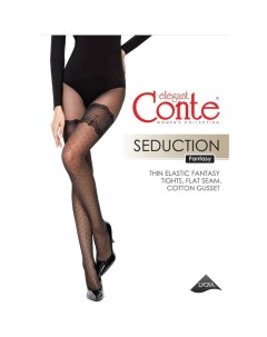 Колготки женские FANTASY SEDUCTION, размер 4, цвет nero Conte elegant