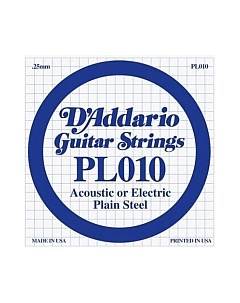 Струна для акустической гитары D'addario