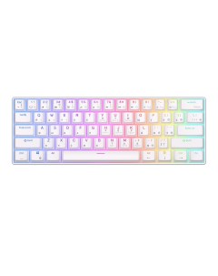 Беспроводная клавиатура RK61 RGB (белый, RK Brown) Royal kludge