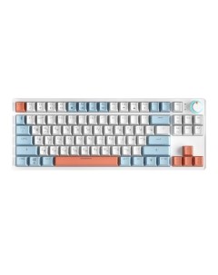 Проводная клавиатура ZA87 White Blue Orange (TNT Yellow) Cyberlynx