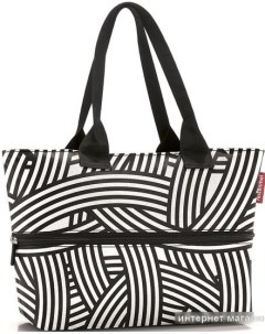 Сумка шоппер Shopper E1 RJ1032 Zebra (черный/белый) Reisenthel