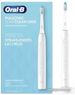 Электрическая зубная щетка Pulsonic Slim Clean 2000 (белый) Oral-b