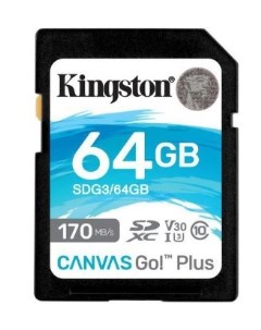 Карта памяти Canvas Go! Plus SDXC 64GB Kingston