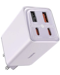 Сетевое зарядное GaN6 Pro Fast Charger 2C+2U 65W P10162701533-00 (фиолетовый) Baseus