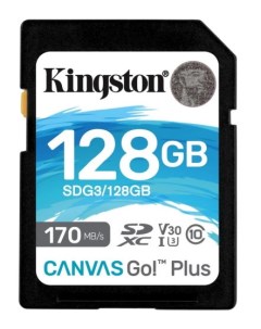 Карта памяти Canvas Go! Plus SDXC 128GB Kingston