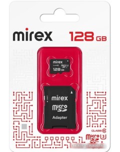 Карта памяти microSDXC 13613-AD3UH128 128GB (с адаптером) Mirex