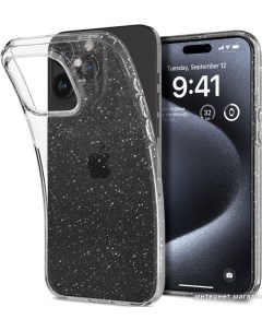 Чехол для телефона Liquid Crystal Glitter для iPhone 15 Pro ACS06701 (затемненный/прозрачный) Spigen