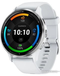 Умные часы Venu 3 (белый, с силиконовым ремешком) Garmin