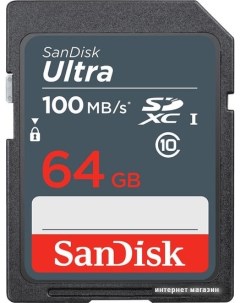 Карта памяти Ultra SDXC SDSDUNR-064G-GN3IN 64GB Sandisk