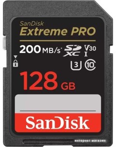 Карта памяти Extreme PRO SDXC SDSDXXD-128G-GN4IN 128GB Sandisk