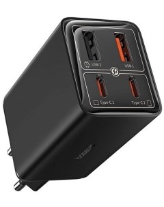 Сетевое зарядное GaN6 Pro Fast Charger 2C+2U 65W P10162701113-00 (черный) Baseus