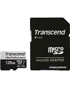 Карта памяти microSDXC 340S 128GB (с адаптером) Transcend