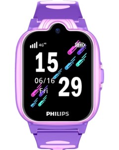 Детские умные часы W6610 (розовый/фиолетовый) Philips