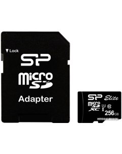 Карта памяти microSDXC SP256GBSTXBU1V10SP 256GB (с адаптером) Silicon power