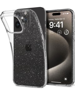 Чехол для телефона Liquid Crystal Glitter для iPhone 15 Pro Max ACS06559 (затемненный/прозрачный) Spigen