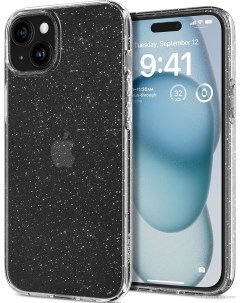 Чехол для телефона Liquid Crystal Glitter для iPhone 15 ACS06788 (затемненный/прозрачный) Spigen