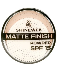 Матирующая пудра SPF 15 компактная легкая Shinewell