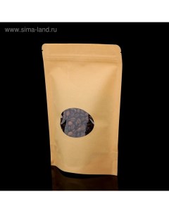 Пакет Zip-lock Крафт с овальным окном 17 х 24 см Upak land