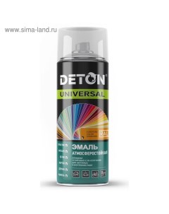 Эмаль алкидная UNIVERSAL белая матовая 9003 аэрозоль 520мл Deton