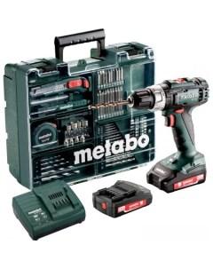 Дрель-шуруповерт BS 18 L SET 602321870 (с 2-мя АКБ, набор оснастки, кейс) Metabo