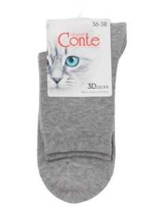 Носки женские ELEGANT 3DSOCKS р.23-25 000 серый меланж Conte