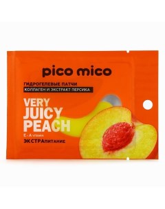 Патчи для глаз Very juicy peach, гидрогелевые с коллагеном и экстрактом персика 1.0 Pico mico