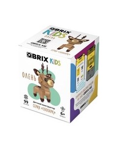 Конструктор Kids Зоопарк. Олень 30045 Qbrix