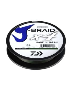 Леска плетеная J-Braid Grand X4 0.19мм 135м / 12741-019 Daiwa