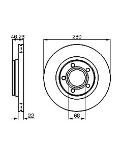 Тормозной диск 0986478869 Bosch