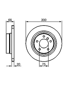 Тормозной диск 0986479218 Bosch