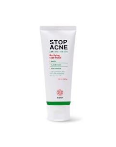 STOP ACNE Очищающая маска для лица AHA + BHA + TEA TREE 100.0 Hiskin