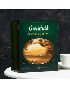 Чай черный Classic Brekfast, 100 пакетиков*2 г Greenfield