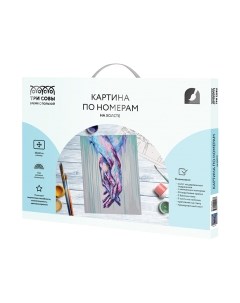 Картина по номерам Единение / КХ_44113 Три совы