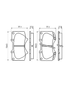 Тормозные колодки Bosch