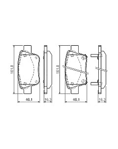 Тормозные колодки Bosch