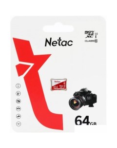 Карта памяти microSDXC P500 ECO 64GB Netac