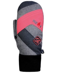 Варежки JR Thermo Mitten Short Grey/Pink Snowlife