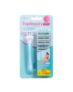 Женская бритва TopBeauty Paris Slim + 19 сменных кассет Toptech