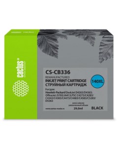 Картридж CS-CB336 №140XL, для HP DJ D4263/D4363/J5783/J6413/PSC C4273, 29 мл, цвет чёрный Cactus