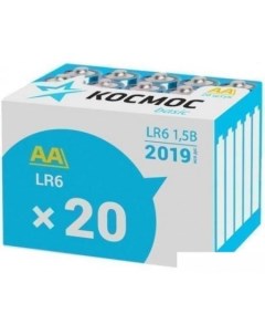 Батарейка LR6 20BOX KOCLR620BOX 20 шт Космос