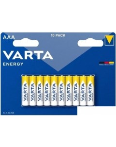 Батарейка Energy LR6 AAA Alkaline 4106 229 491 10 шт Varta