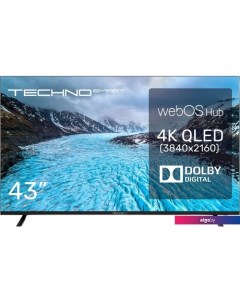 Телевизор Smart 43QLED680UHDW Techno