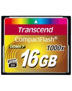 Карта памяти 1000x CompactFlash Ultimate 16GB (TS16GCF1000) Transcend