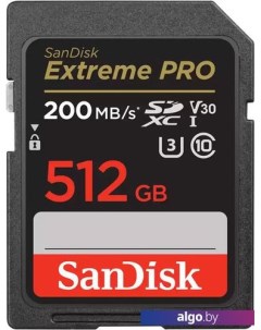 Карта памяти Extreme PRO SDXC SDSDXXD-512G-GN4IN 512GB Sandisk