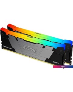 Оперативная память FURY Renegade RGB 2x8ГБ DDR4 3200МГц KF432C16RB2AK2/16 Kingston