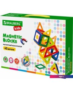 Конструктор 663846 Kids Magnetic Big Blocks-42 Brauberg