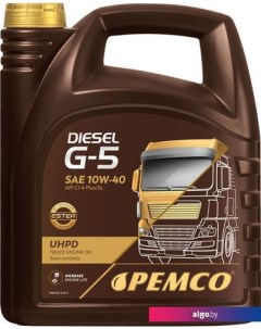 Моторное масло DIESEL G-5 UHPD 10W-40 5л Pemco